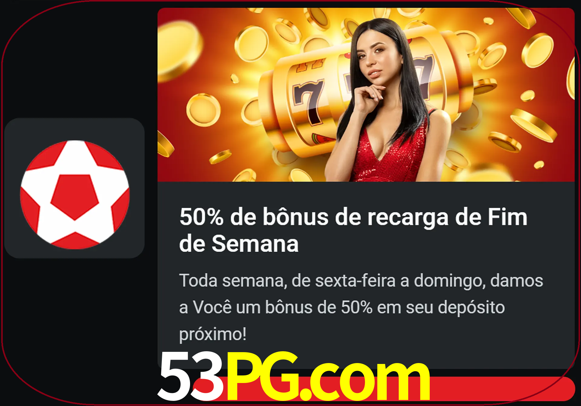 Volte a cada semana para receber novos bônus em dinheiro.